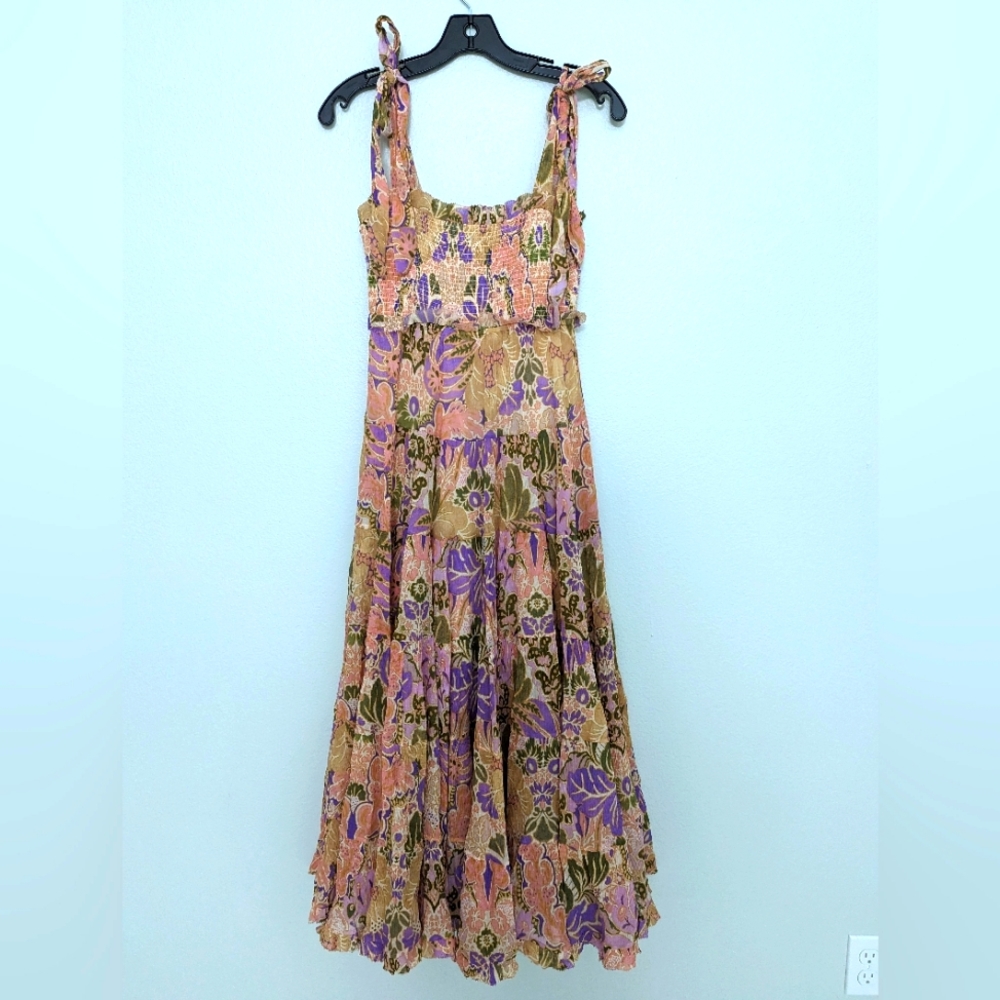 Zimmermann Violet Tiered Sundress